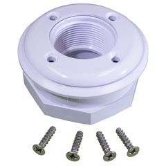 Vinyl I/O Wall Return Fitting 1-1/2" FIP x 1-1/2" Socket (White) Vinyl I/O Wall Return Fitting 1-1/2" FIP x 1-1/2" Socket (White)