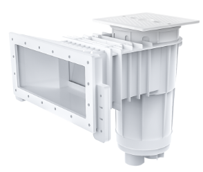 Wide Mouth Vinyl Liner Skimmer with 9.25" Throat 2" Socket x 2.5" Spigot (White) Skimmer, Pool supplies, 25160-110-000N, Wide Mouth Vinyl Liner Skimmer with 9.25" Throat 2" Socket x 2.5" Spigot (White)