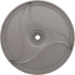 Wheel, Zodiac Polaris TR35P, Double-Sided, Silver - R0615700