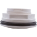 White Return Wall Fitting Assembly with Nut and Gasket 1-1/2" FPT x 1-1/2" S - 400-9150
