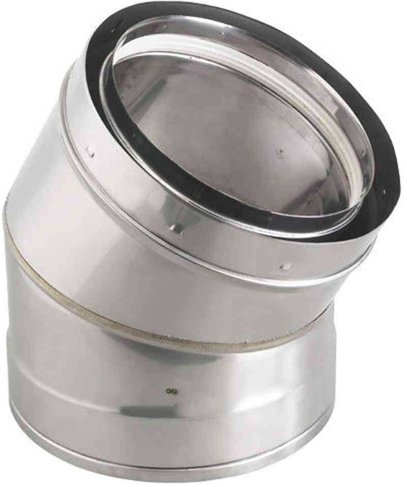 Z-Flex Z-Vent, elbow, 30 deg, double wall, 4" diameter Z-Flex Z-Vent, elbow, 30 deg, double wall, 4" diameter, 2SVDE0430, Z-Flex, Z-Vent, Heater Supplies, Pool Supplies, Pipe,  