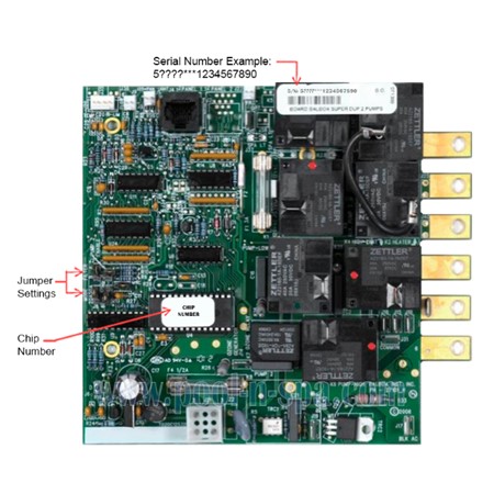 Circuit Board for Q2002 Balboa Spas 