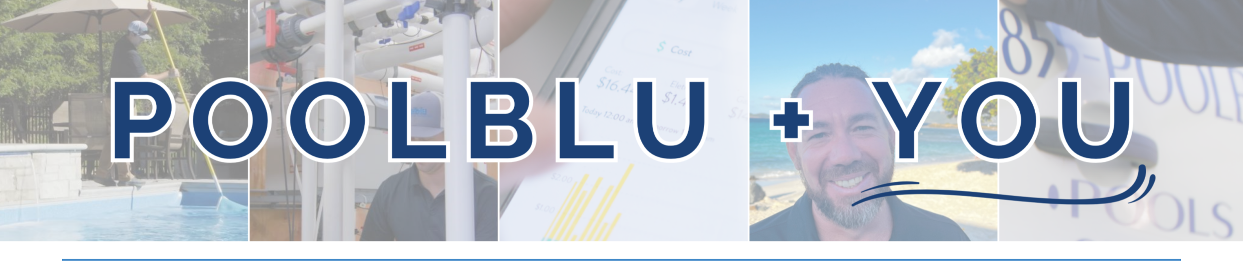 Poolblu and you banner