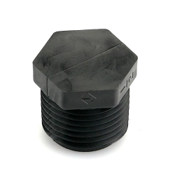1/2" NPT Black HDPE Plug 1/2" NPT Black HDPE Plug, 062027