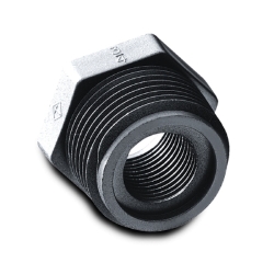 1/2" MNPT x 1/4" FNPT Black Polypropylene Reducer Bushing 1/2" MNPT x 1/4" FNPT Black Polypropylene Reducer Bushing, 062250