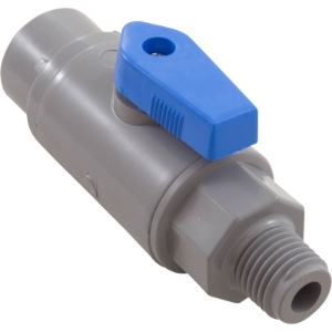 Ball Valve, Rola-Chem, Quick Connect, 3/8" Tubing x 1/4"mpt Ball Valve, Rola-Chem, Quick Connect, 3/8" Tubing x 1/4"mpt, 7125190, Pool Parts, Pool Supplies