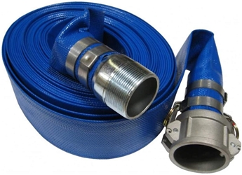 3" 50 Blue Flat discharge hose  