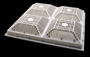 18" x 18" White Pool Frame & Grate Grates, Compliance, Safety, Pool Supplies 