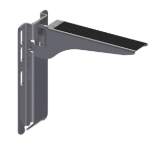 Lid Bracket Adj. 13" Arm w/Base Walk On (SS) (Stone/Concrete Lid)  