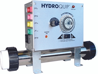 Control System, Air, HydroQuip CS7000, Conv. 1.0/4.0kW, Pump1, Blower or P2 w/ Time Clock, w/ Molded (J&J Style) Cords 