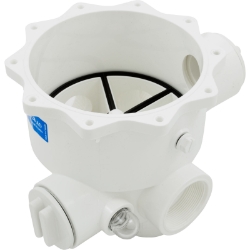 Body, Praher ABS 2" Side Mount Valves, 2"fpt, White Body, Praher ABS 2" Side Mount Valves, 2"fpt, White, E-13-S2, multiports Parts, Multiport Repair, Pool Parts, Pool Supplies
