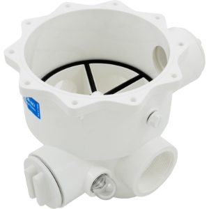 Body, Praher ABS 2" Side Mount Valves, 2"fpt, White Body, Praher ABS 2" Side Mount Valves, 2"fpt, White, E-13-S2, multiports Parts, Multiport Repair, Pool Parts, Pool Supplies