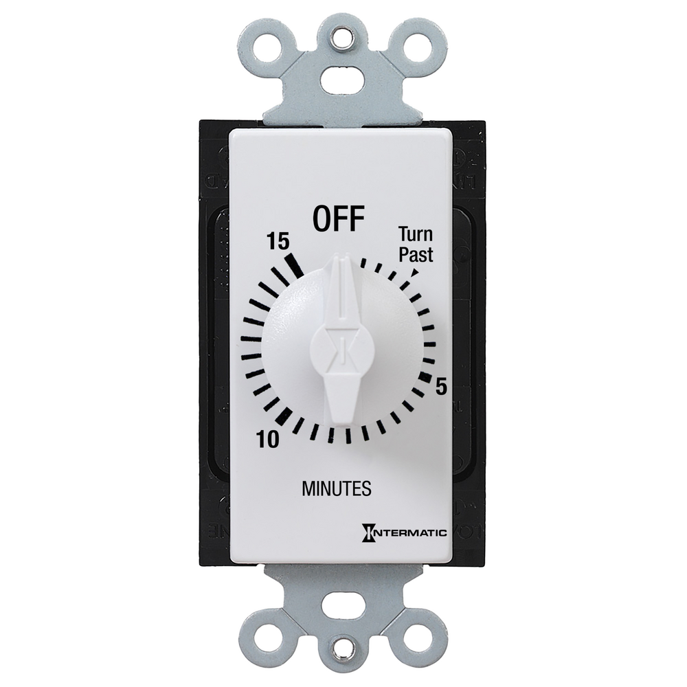 Spring Based Timer Spring Wound Countdown Timer, Decorator Style, 125-277 VAC, 50/60 Hz ...