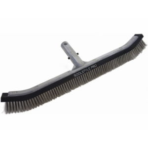 18" Professional Wall & Algae Brush with Stainless Steel Bristles 18" Professional Wall & Algae Brush with Stainless Steel Bristles, Cleaning, Stainless Steel Brush, 