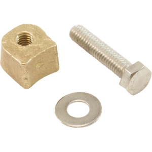 Wedge Assembly, Brass w/Bolt, 3" Wedge Assembly, Brass w/Bolt, 3", Dog Wedge