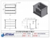 4' 90° Corner Steel Open Top Straight Step 3-Tread 4' 90° Corner Steel Open Top Straight Step 3-Tread, SOK-ST048ST90, Pool Parts, Pool Renovation, Pool Building, Pool Supplies