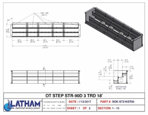 STEEL OPEN TOP STEP STR-90D 3 TRD 18' STEEL OPEN TOP STEP STR-90D 3 TRD 18'