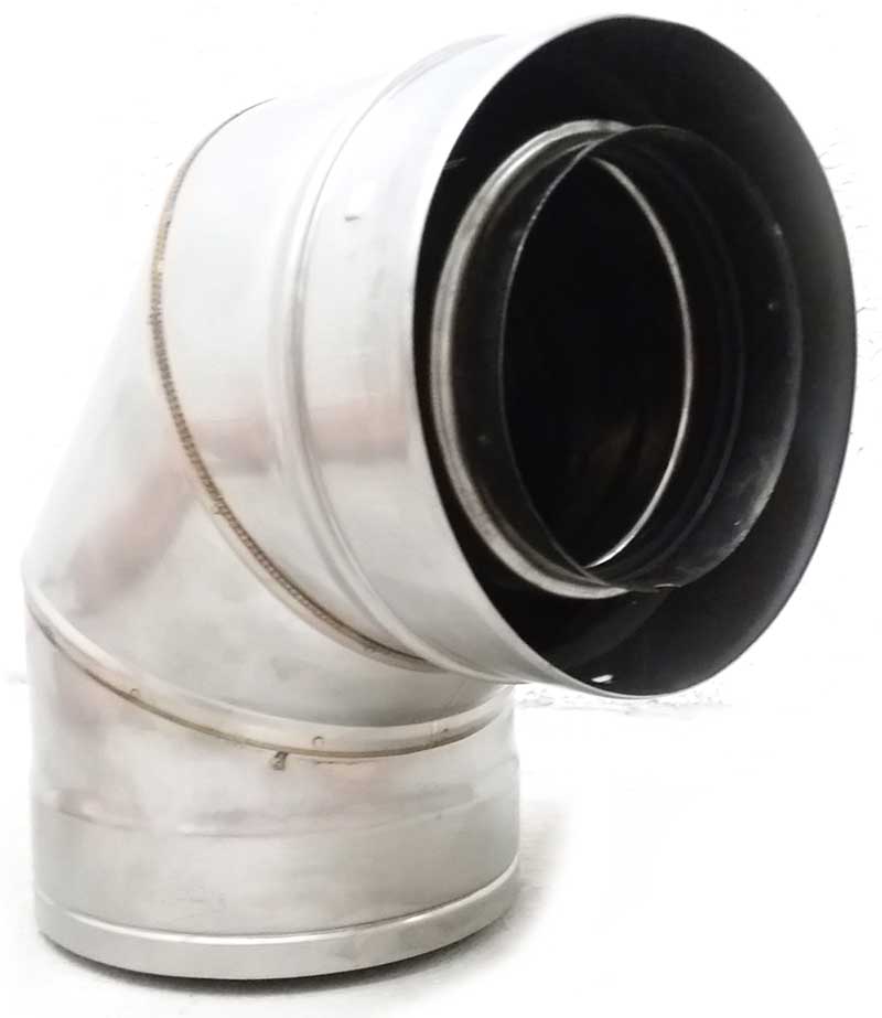 Z-Flex - Stainless Steel Vent System - Elbows Z-Flex, Z-Vent, Heater Supplies, Pool Supplies, Pipe,  