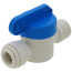 3/8" Tube OD x 3/8" MNPT White Polypropylene Shut-Off Valve Valves, Fittings, Chemical Pumps Parts, Parts, Pool Supplies, Spa Supplies