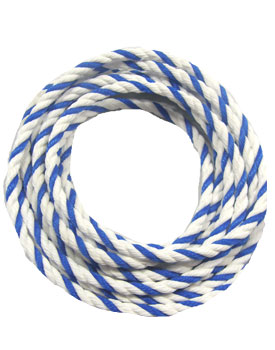Safety Rope Blue and White Polypropylene (per foot) Safety Rope, Float rope